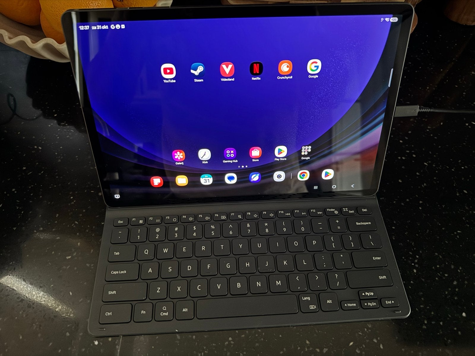 Samsung Galaxy Tab S9 Plus 256GB geen beschadigingen, Computers en Software, Ophalen, Usb-aansluiting, 12 inch, Zo goed als nieuw