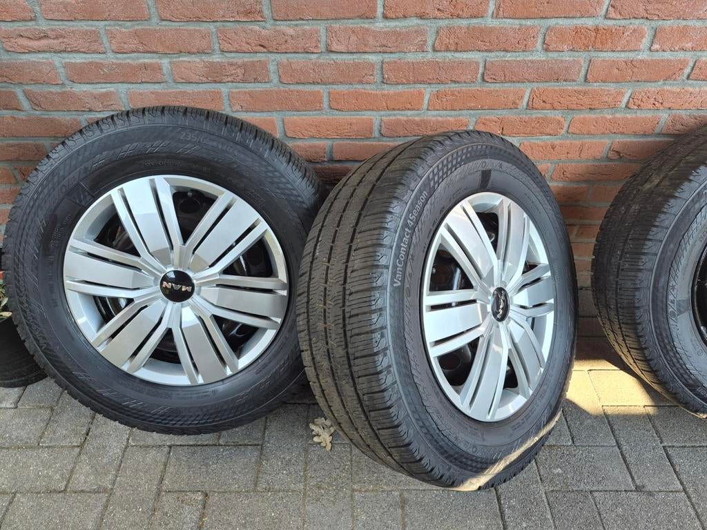 Crafter &Sprinter velgen met  Continental Vancontact, Auto-onderdelen, Banden en Velgen, Ophalen, Bestelwagen, 16 inch, Banden en Velgen
