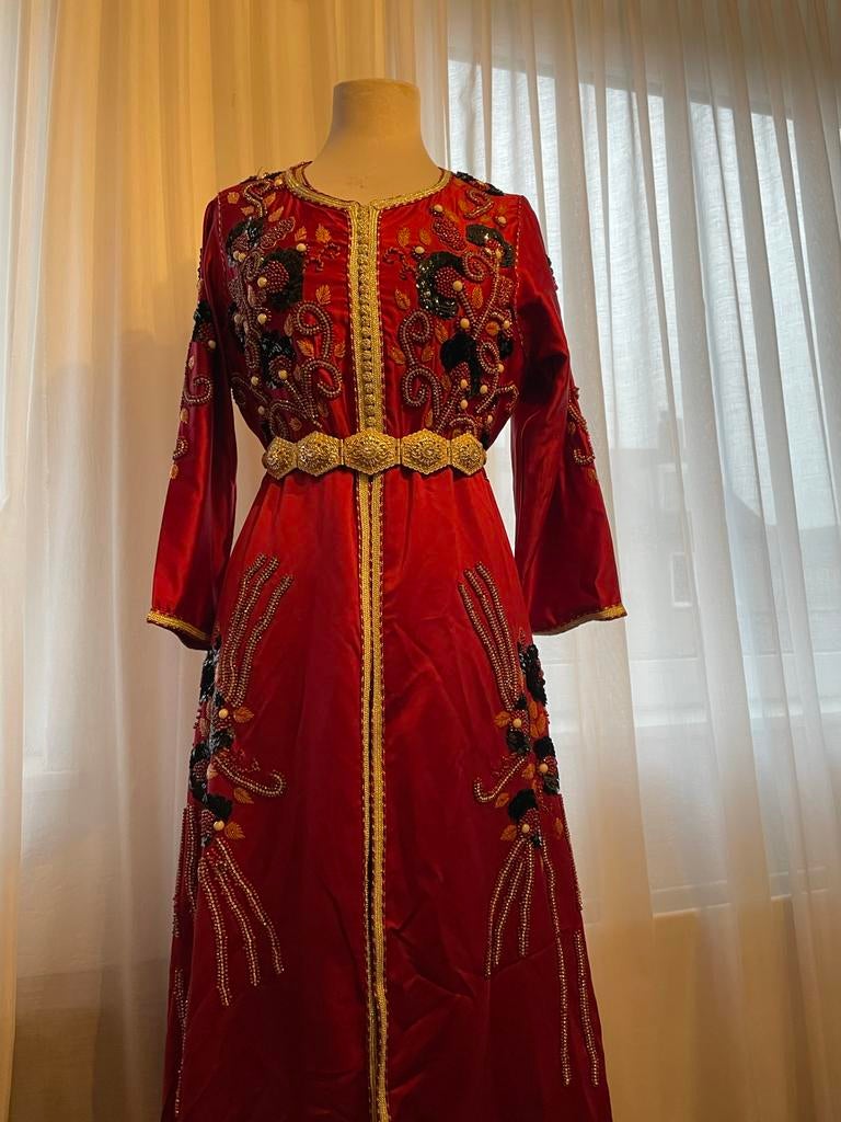 Mooie Marokkaanse jurk/lebsa/tekshita maat 38/40, Ophalen of Verzenden, Nieuw, Maat 38/40 (M), Rood