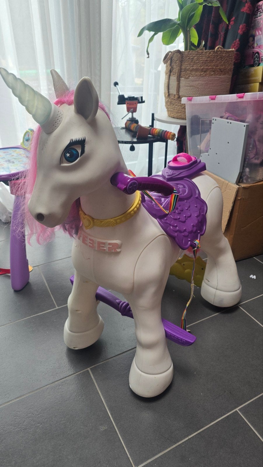 zelfrijdende eenhoorn, Ophalen, Gebruikt, Loopfiets