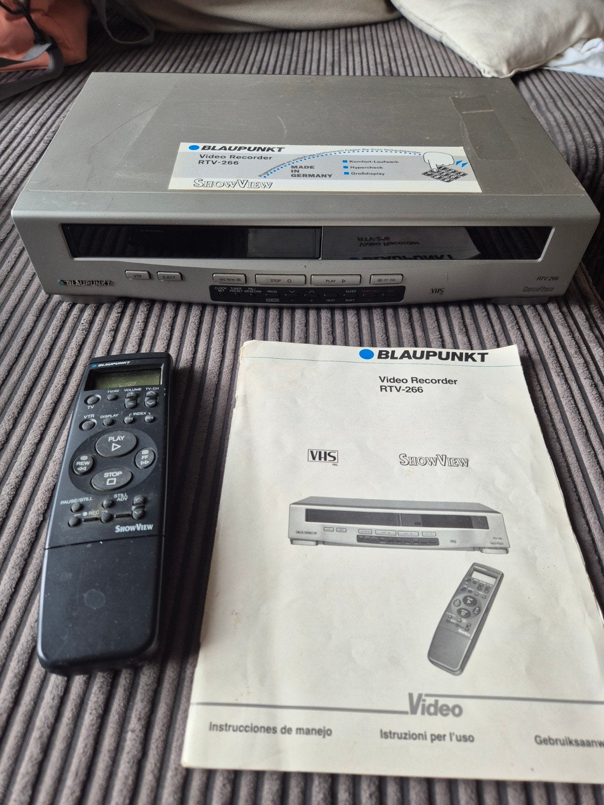 Blaupunkt RTV-266 VHS-videorecorder met ShowView, Ophalen of Verzenden, Gebruikt, VHS-speler of -recorder