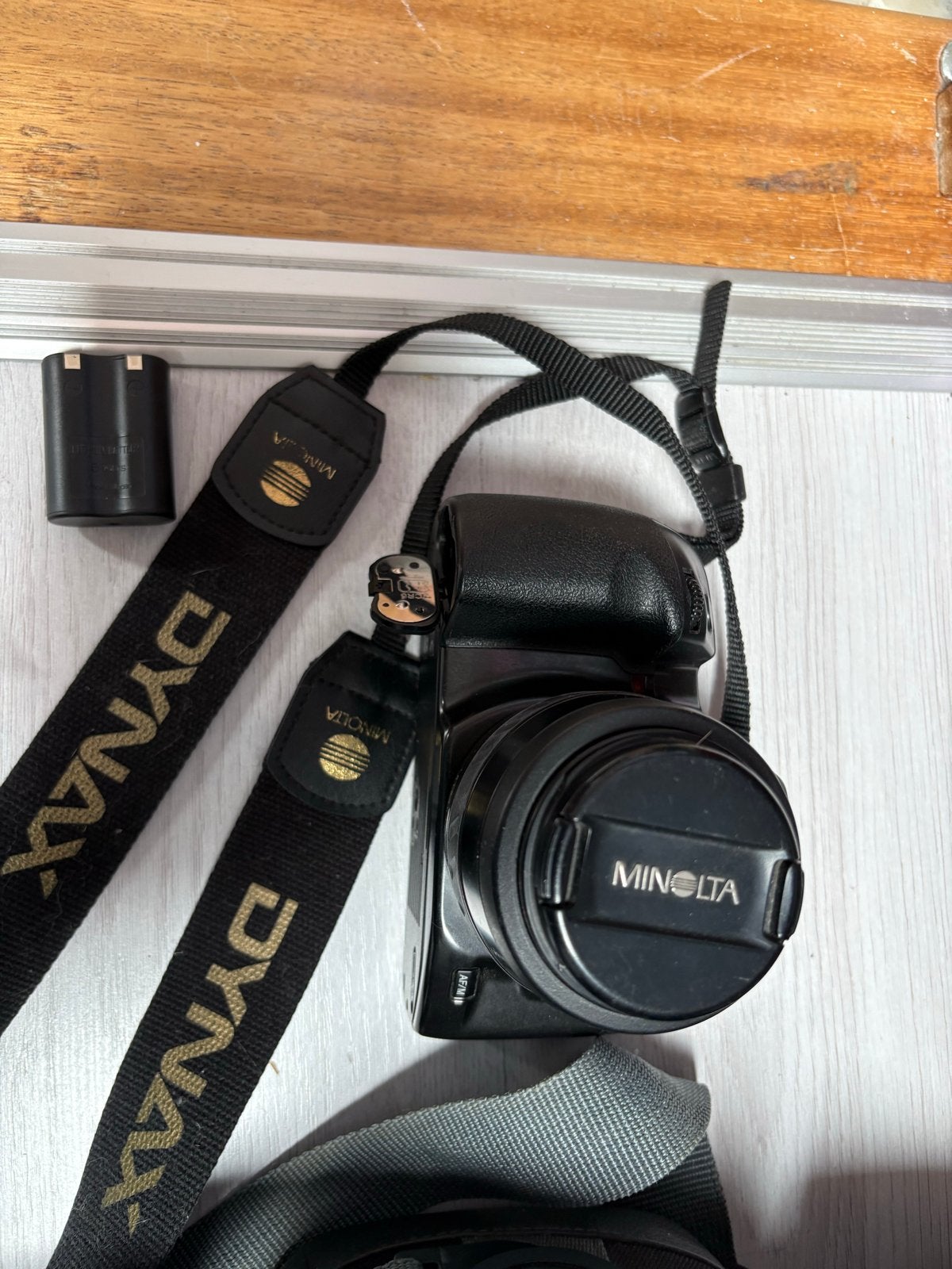 Minolta Dynax 500si Spiegelreflexcamera met lens en tas, Ophalen, Gebruikt, Spiegelreflex, Minolta
