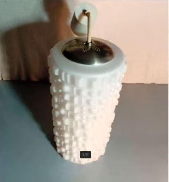 vintage Peill & Putzler hanglamp mid-century, Ophalen, Zo goed als nieuw, Glas, Mid-century