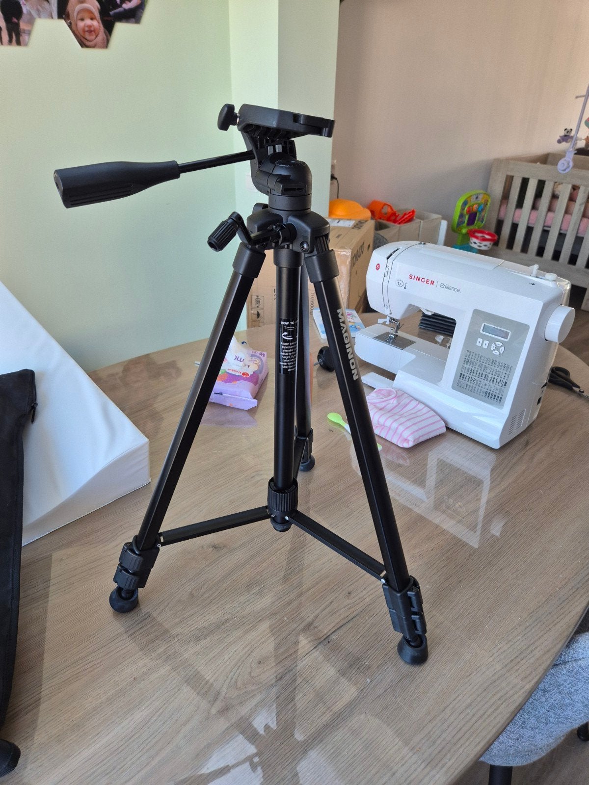 Magninon Statief voor Camera, Overige merken, Snelkoppelingsplaat, Zo goed als nieuw, 125 tot 150 cm