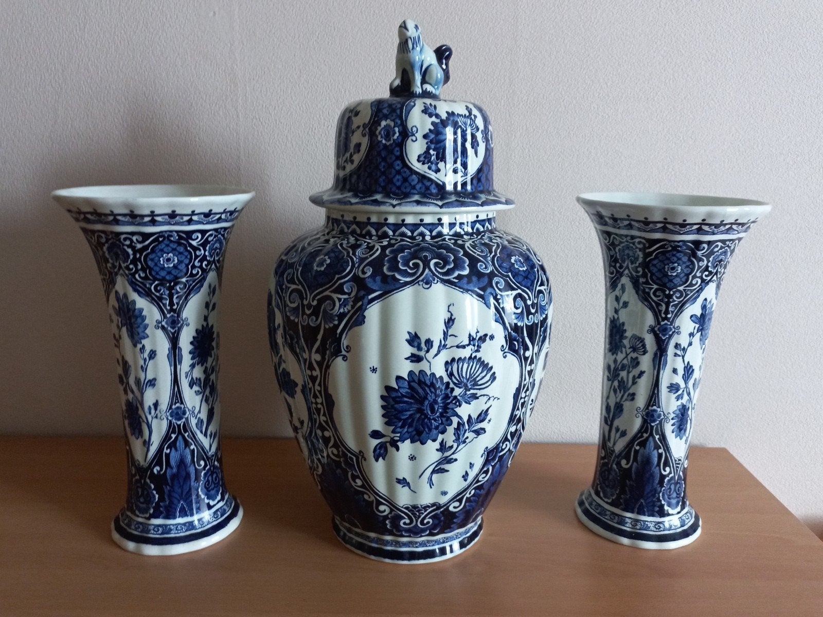 Delftsblauw 3 delig kaststel Royal Spinx bij Boch Holland, Ophalen