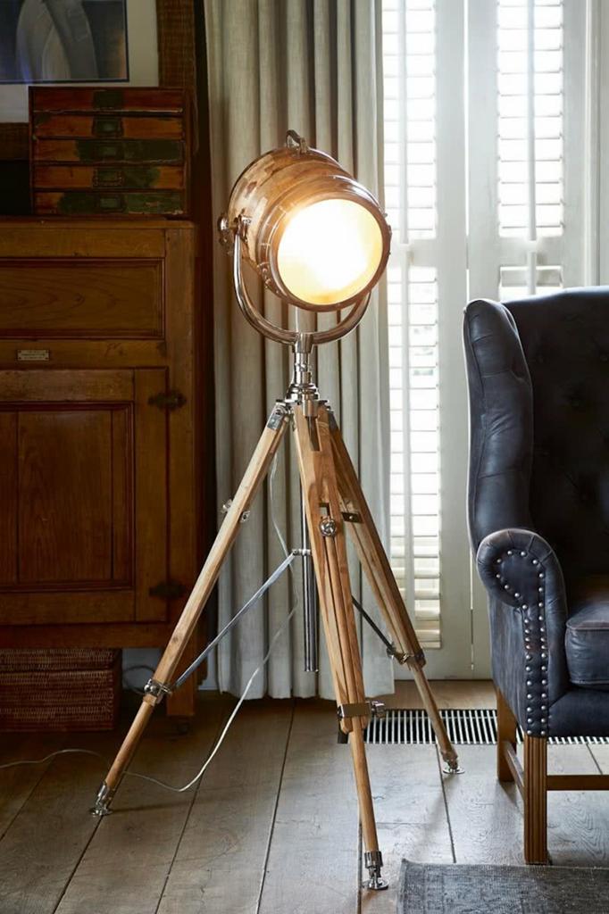 Riviera Maison Hollywood Studio Floorlamp XL – Vloerlamp, Ophalen, Minder dan 100 cm
