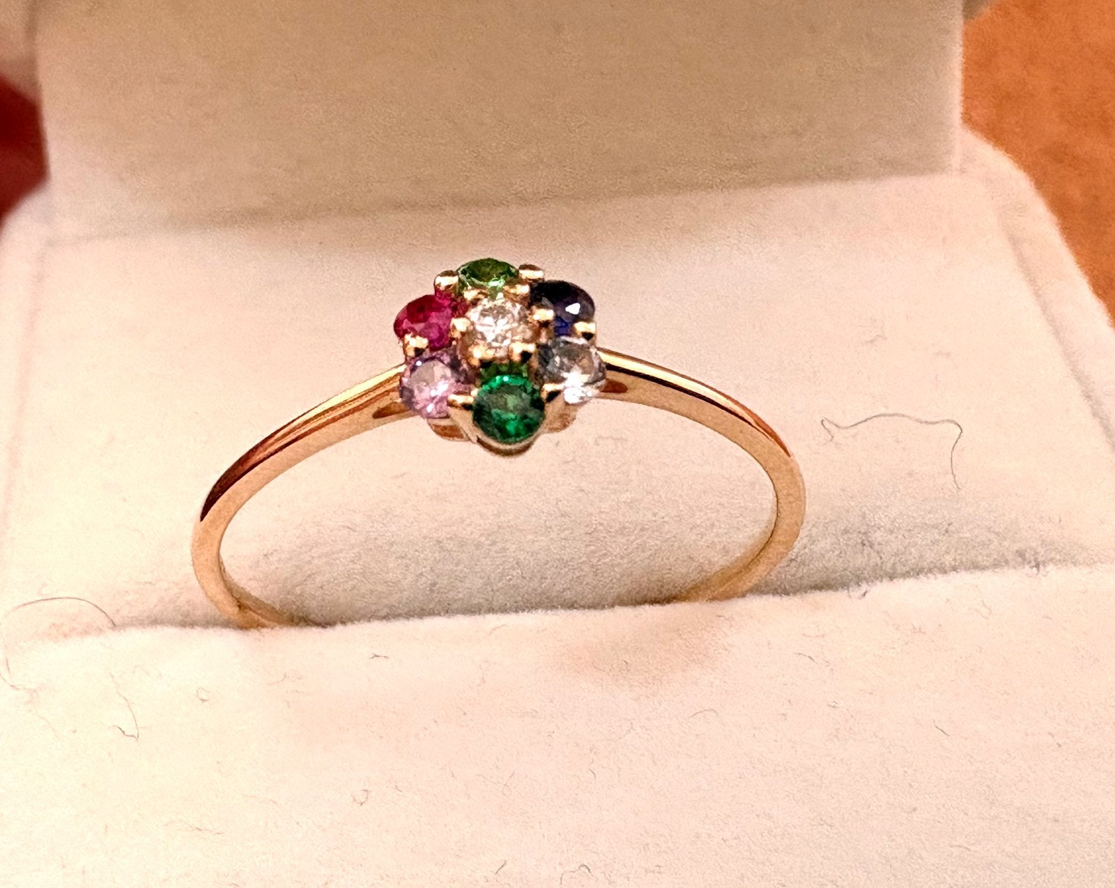 14k gouden ring solid gold ab, 19 tot 20, Nieuw, Ophalen of Verzenden, Dame