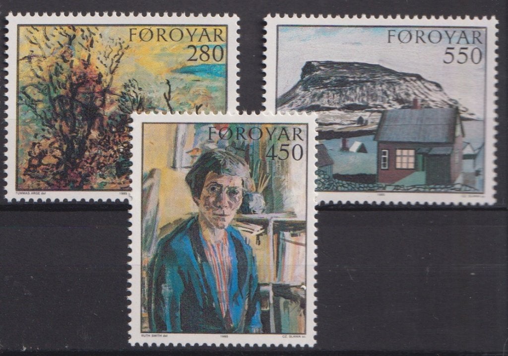 Faeröer 1985 Schilderijen Ruth Smith, Verzenden, Postfris, Overige thema's