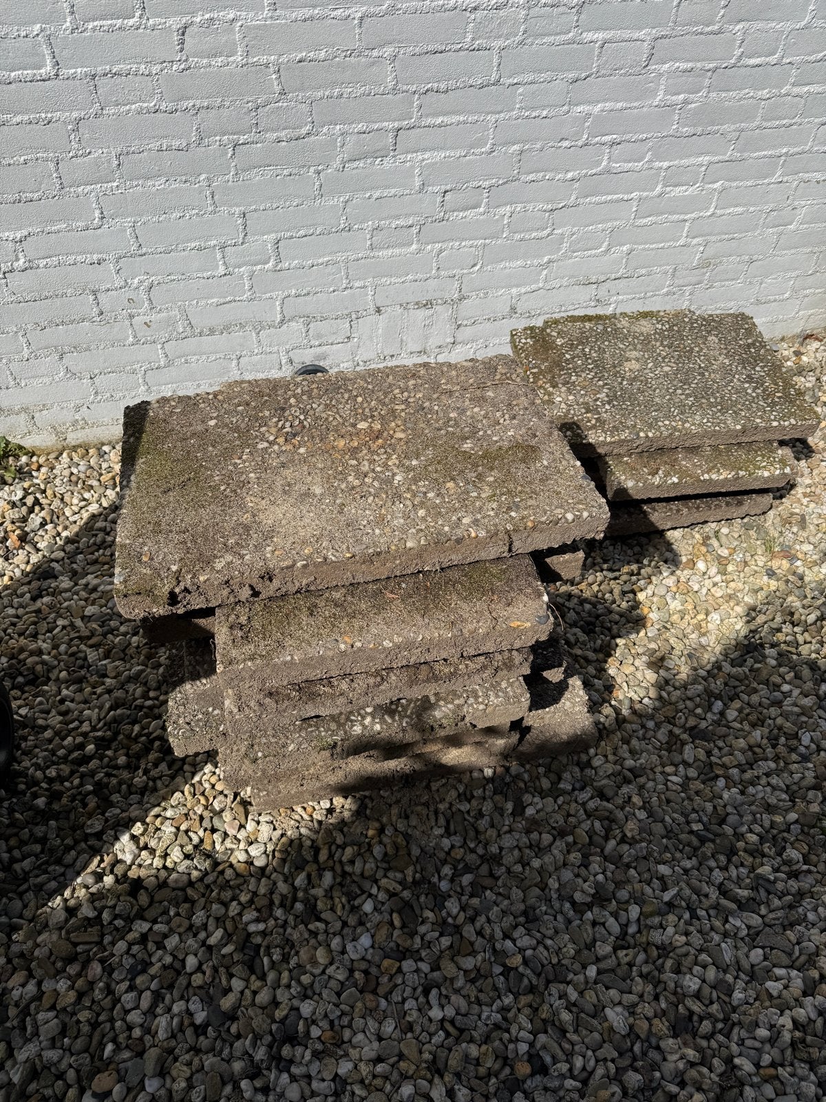 GRATIS ca 60 grindtegels 60 x 40, Tuin en Terras, Ophalen