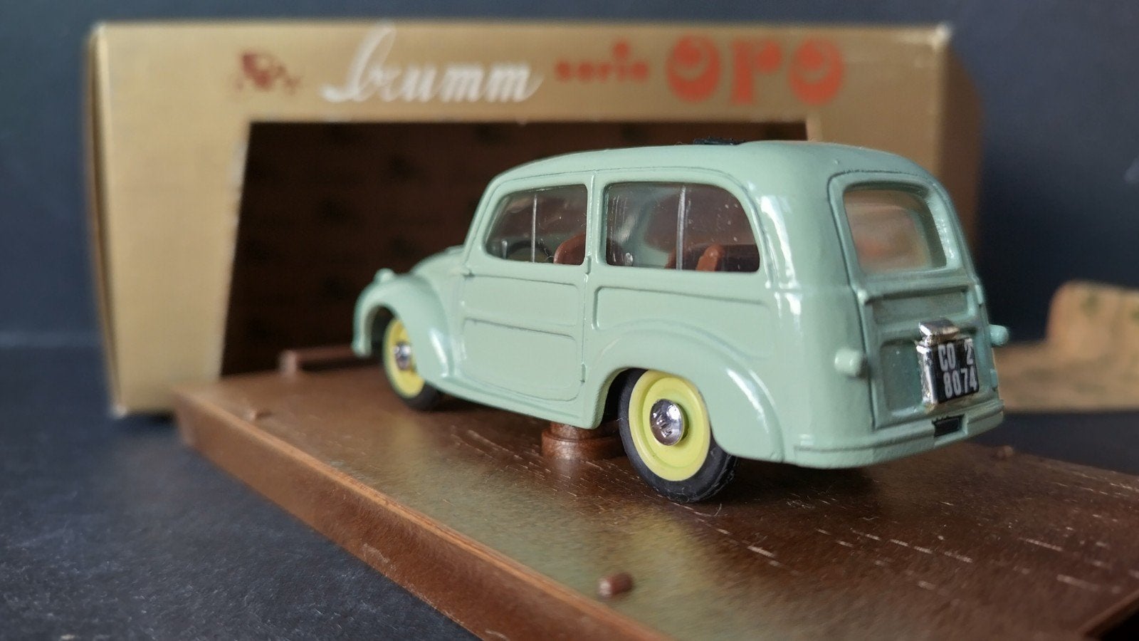 Fiat 500 C Belvedere 1:43 Brumm Pol, Overige merken, Auto, Verzenden, .
