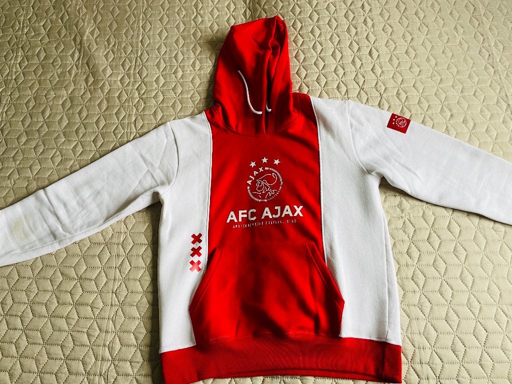 AFC Ajax hoodie rood-wit 2022/2023 – maat XL – volwassen, Maat XL, Ophalen of Verzenden, Zo goed als nieuw, Overige typen
