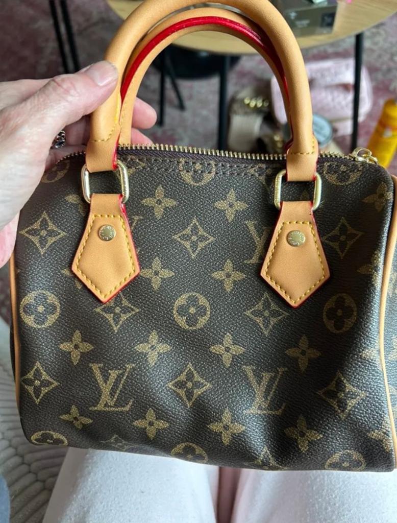 Louis Vuitton Speedy Nano Monogram Handtas, Ophalen of Verzenden, Zo goed als nieuw, Bruin, Handtas