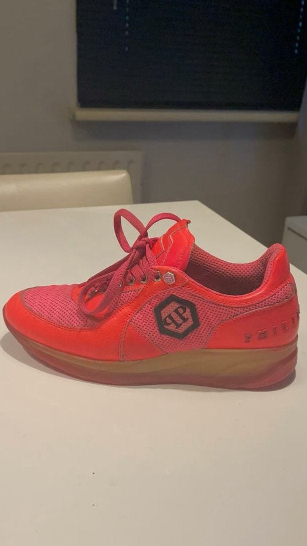 Philipp Plein sneakers rood/roze, Ophalen of Verzenden, Gedragen, Rood, Sneakers of Gympen