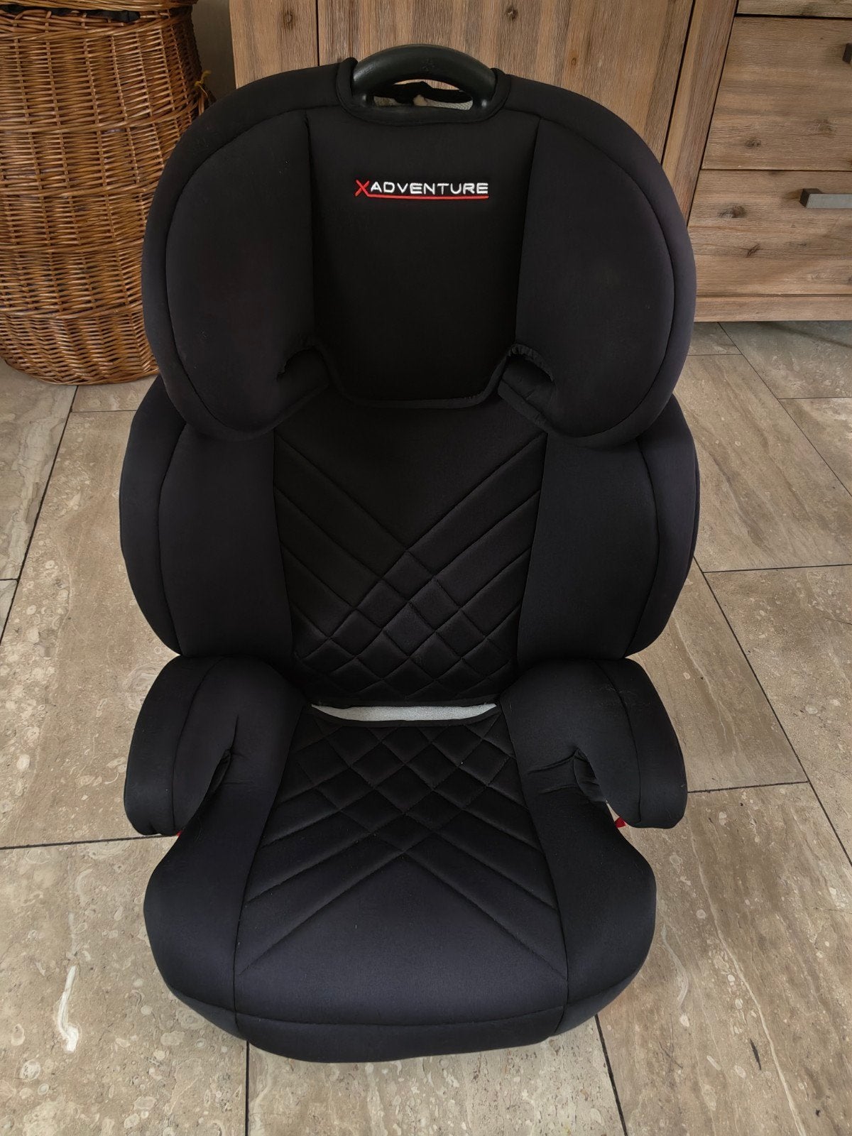 XAdventure Autostoel Groep 2/3 (15-36kg) Zwart, Kinderen en Baby's, Autostoeltjes, Gebruikt, Overige merken, 15 t/m 36 kg, Autogordel of Isofix
