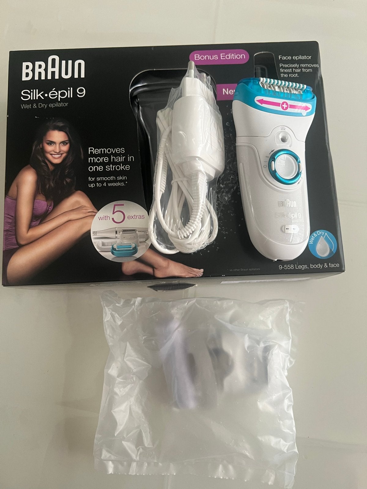 Braun Silk-épil 9 Wet & Dry Epilator, Ophalen of Verzenden, Nieuw, Scheren en Epileren