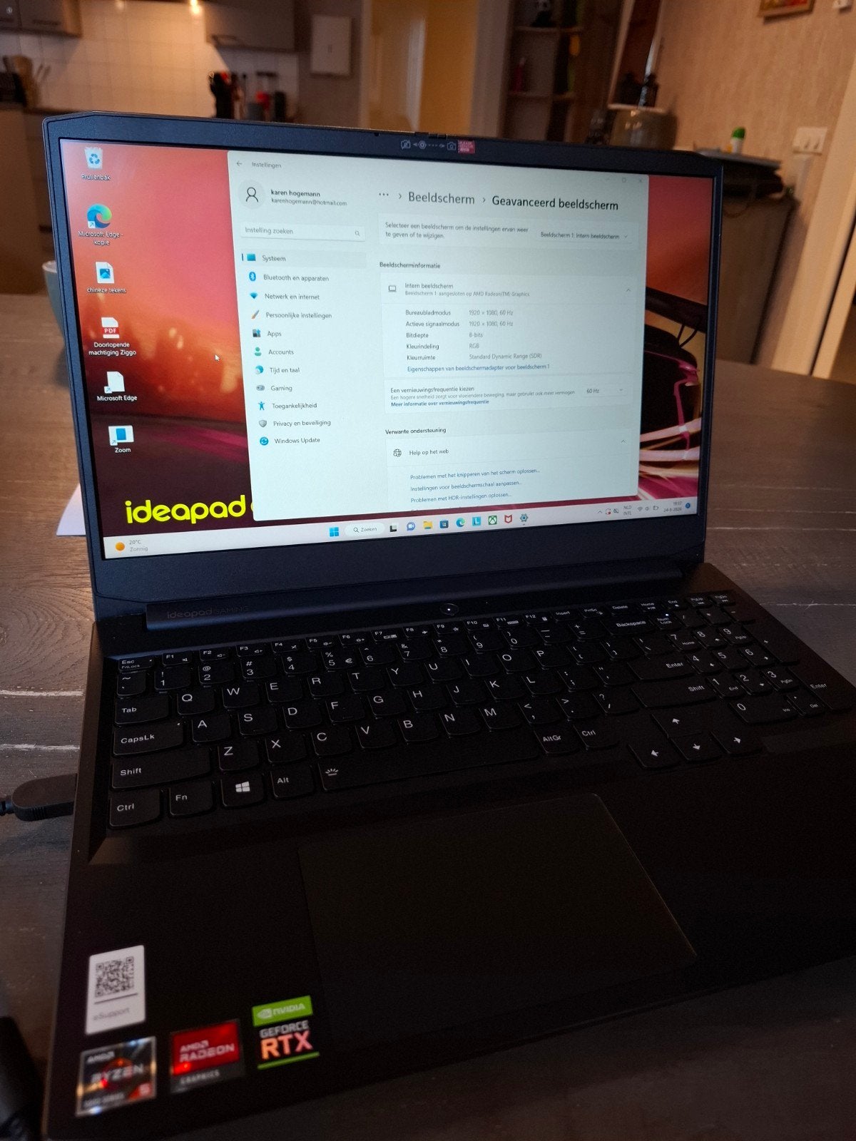Lenovo IdeaPad Gaming 3 met RTX 3050 en Ryzen 5 5600H, Computers en Software, Ophalen, Met videokaart, Zo goed als nieuw, Gaming