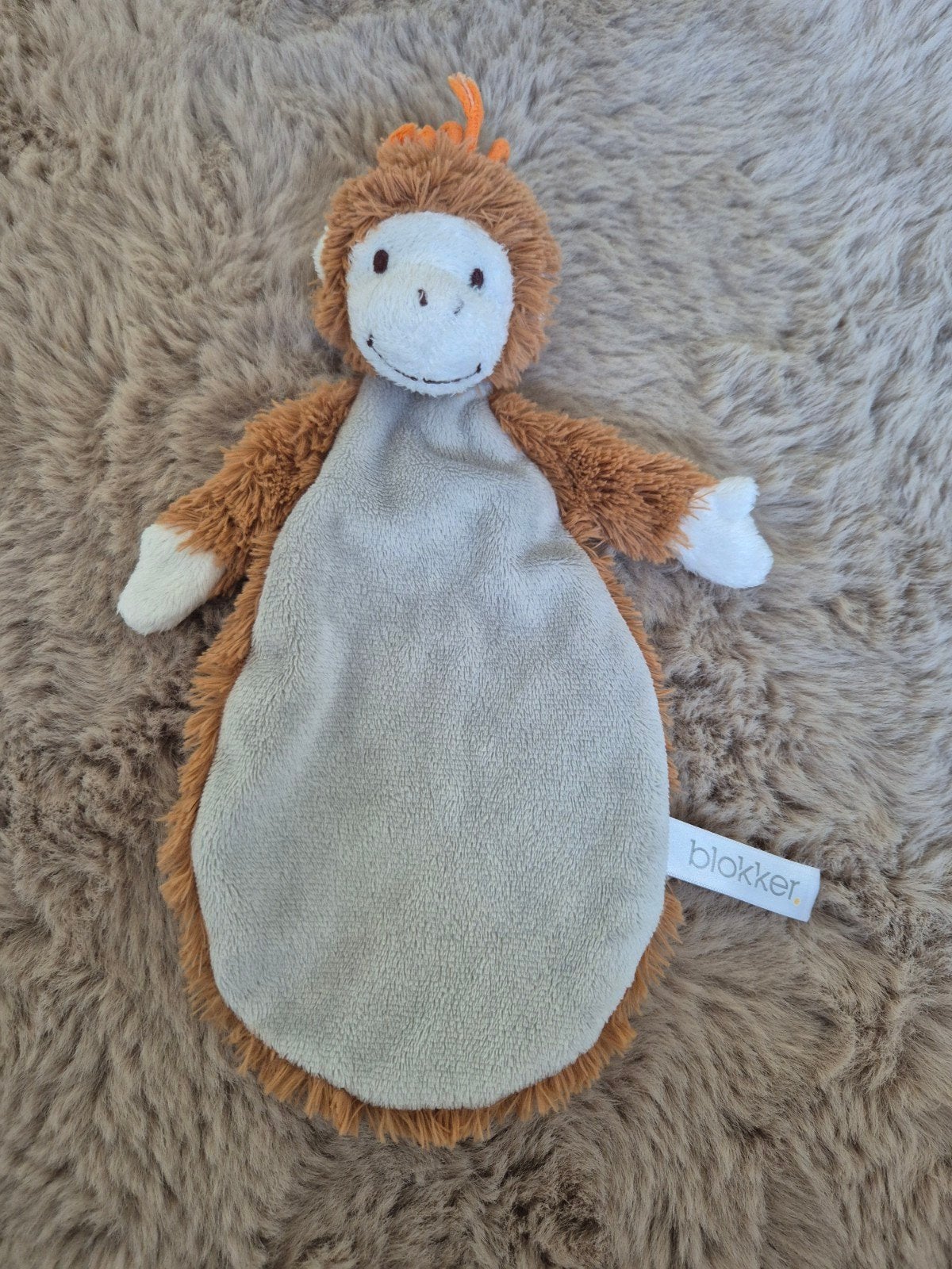 Blokker knuffel aap nieuw., Ophalen of Verzenden, Nieuw, Bruin, Overige typen