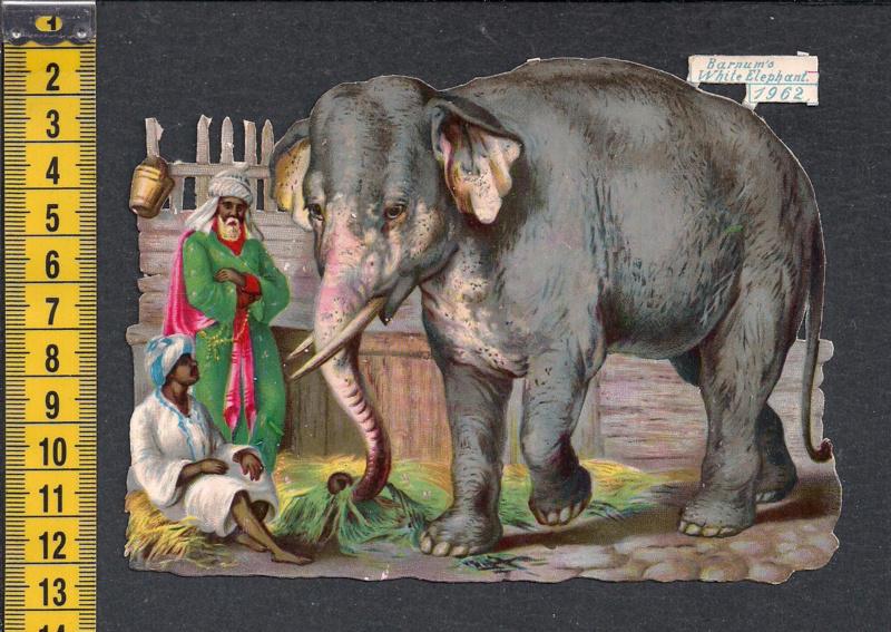 Barnum's White Elephant antiek poezieplaatje (599), Ophalen of Verzenden