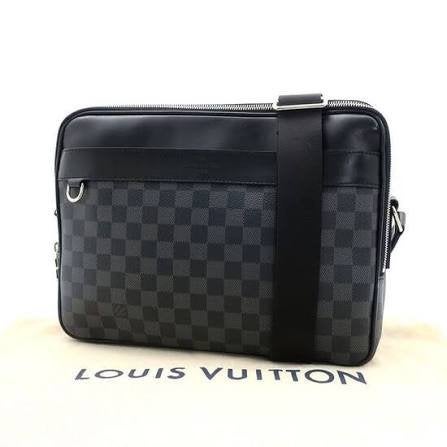 Louis Vuitton Trocadero Messenger Bag - Damier Graphite, Ophalen of Verzenden, Zo goed als nieuw, Zwart