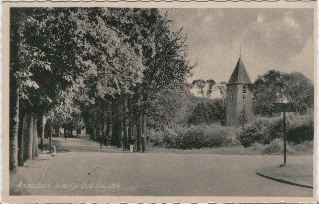 Oud Leusden bij Amersfoort Torentje  1942, Verzenden, 1940 tot 1960, Gelopen, Utrecht