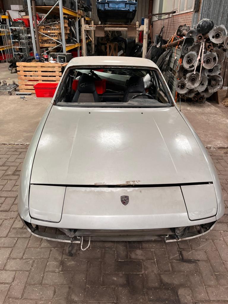 Porsche 924 Sondermodell Ferry Porsche 50jahre opbouwproject, Zwart, Leder en Stof, Bedrijf, Zilver of Grijs