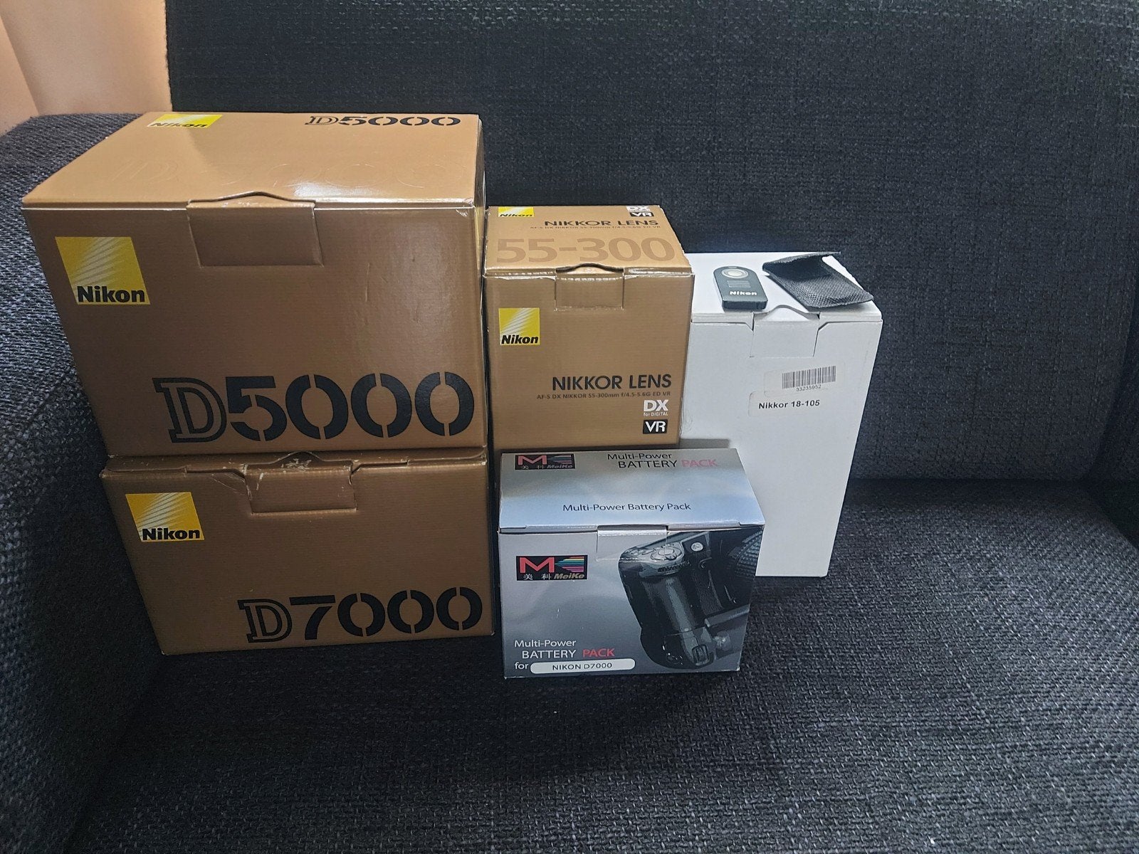 Nikon D5000 & D7000 set met 2 lenzen en accessoires, Ophalen