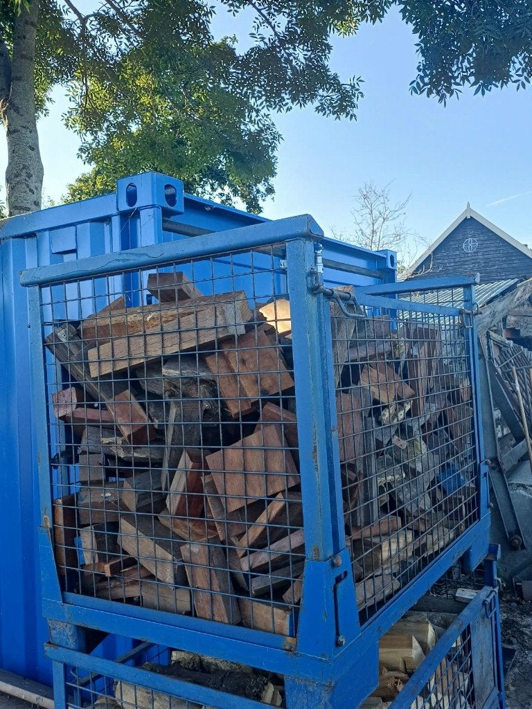 Kachelhout hardhout, 1 kuub losgestapeld, Tuin en Terras, Haardhout, Minder dan 3 m³, Ophalen, Overige houtsoorten, Blokken