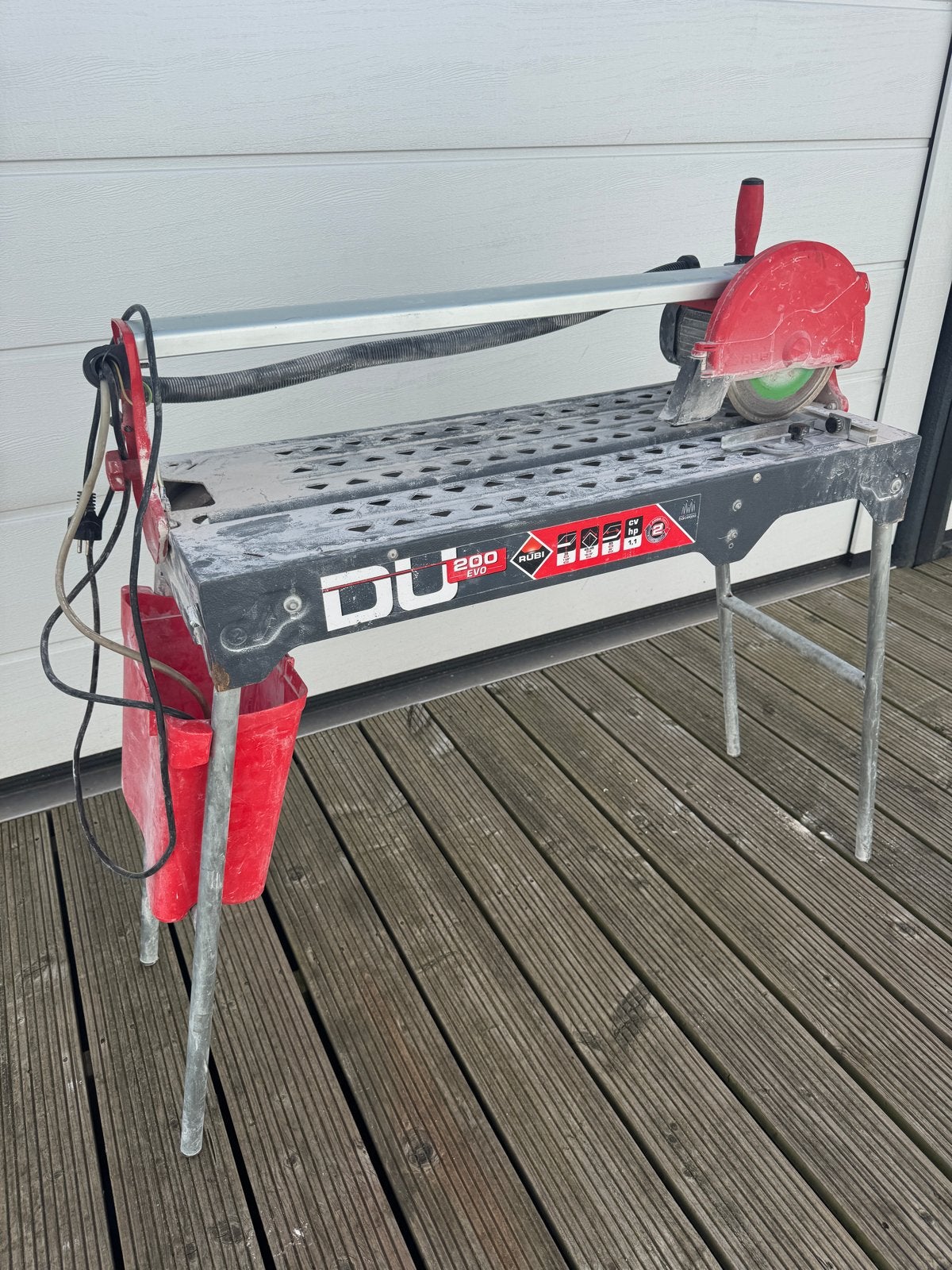 Rubi DU200 EVO watergekoelde Tegelzaag, Gebruikt, Overige typen, 600 tot 1200 watt, Ophalen of Verzenden