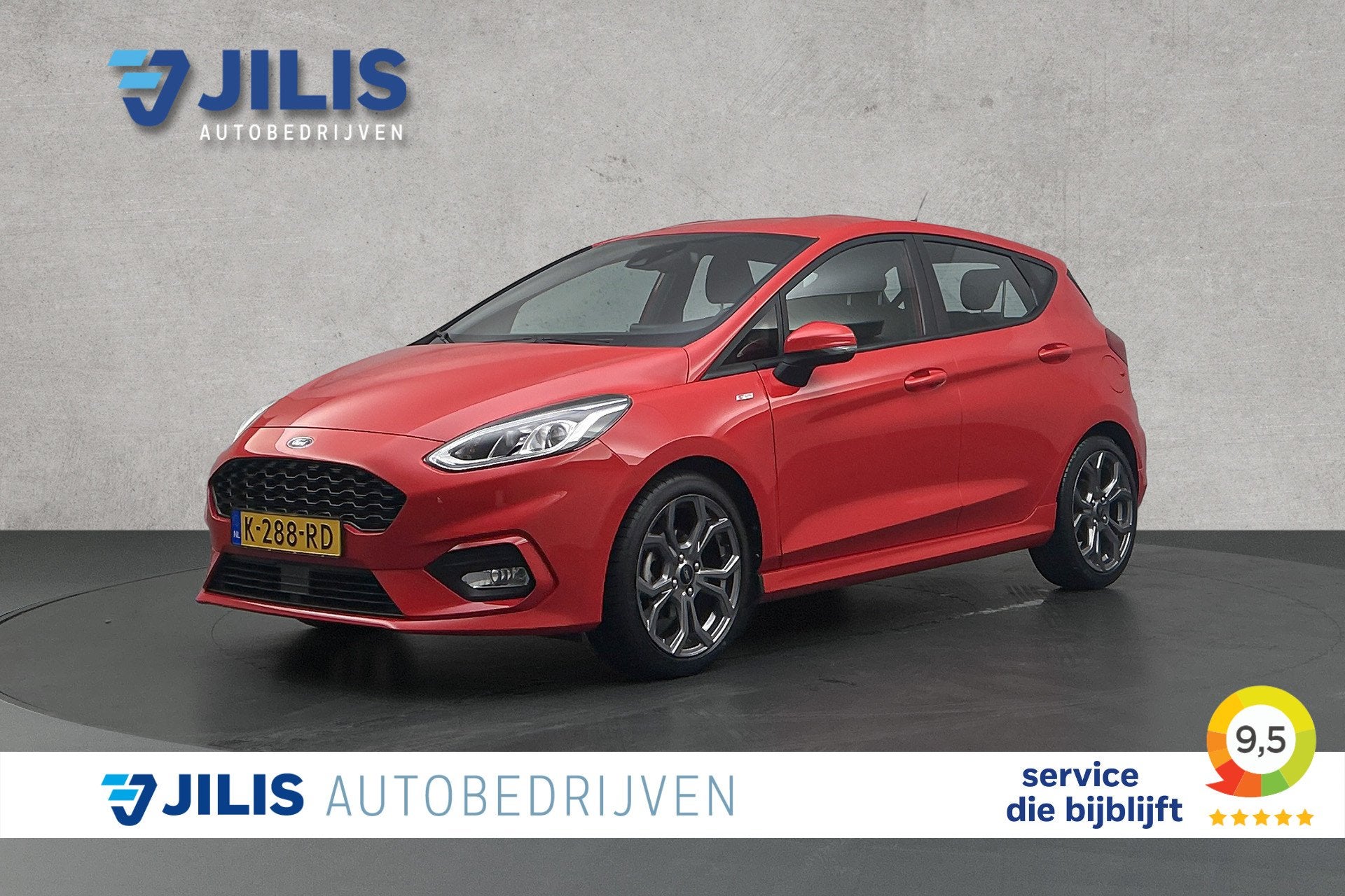 Ford Fiesta 1.0 EcoBoost ST-Line | Cruise control | Lichtmet, Stof, Gebruikt, Met garantie (alle), 49 €/maand