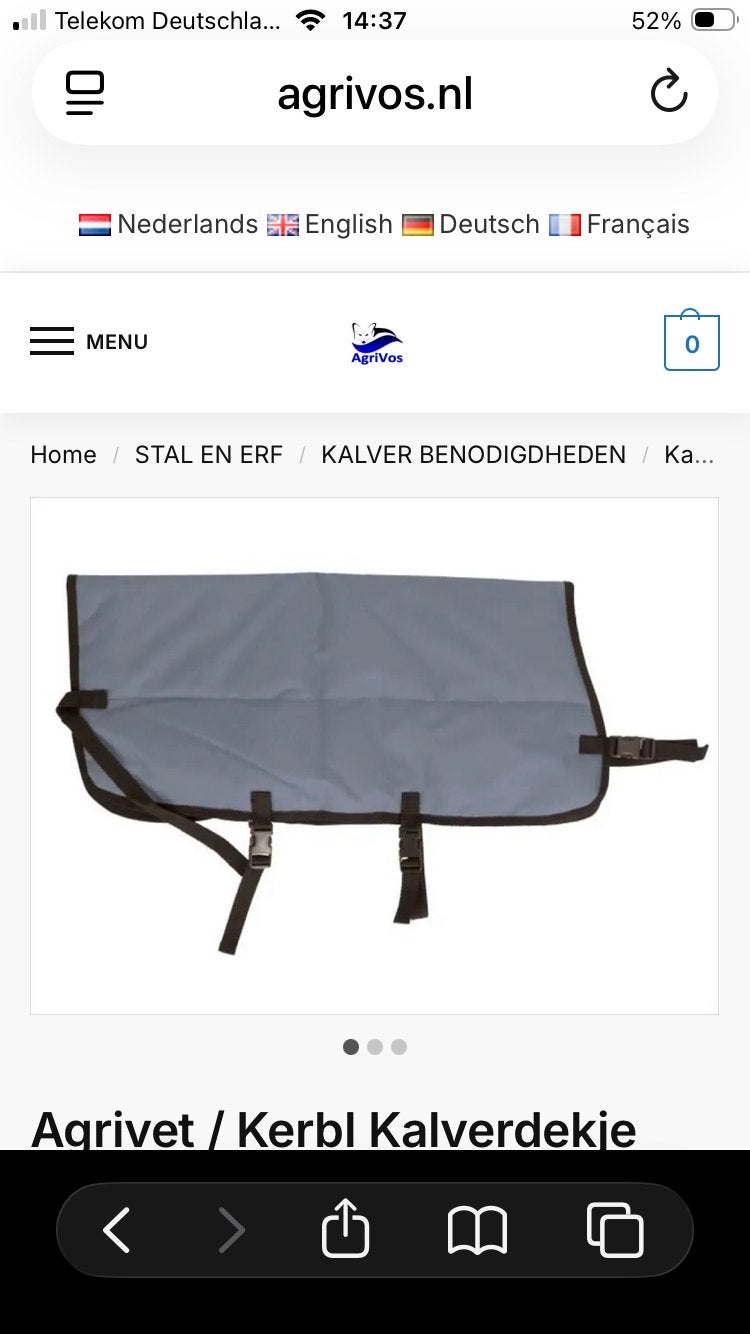 Kalver dekjes body warmers, Dieren en Toebehoren, Ophalen of Verzenden, Gebruikt