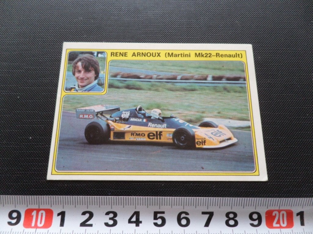 sticker panini super auto #28 rené arnoux F1, Ophalen of Verzenden, Zo goed als nieuw