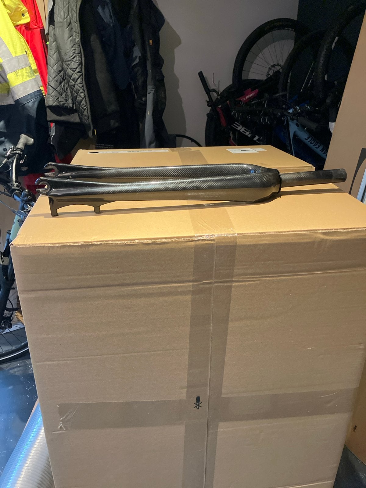 Carbon voorvork strandfiets 29 inch, Fietsen en Brommers, Ophalen of Verzenden, Zo goed als nieuw, Voorvork, Carbon