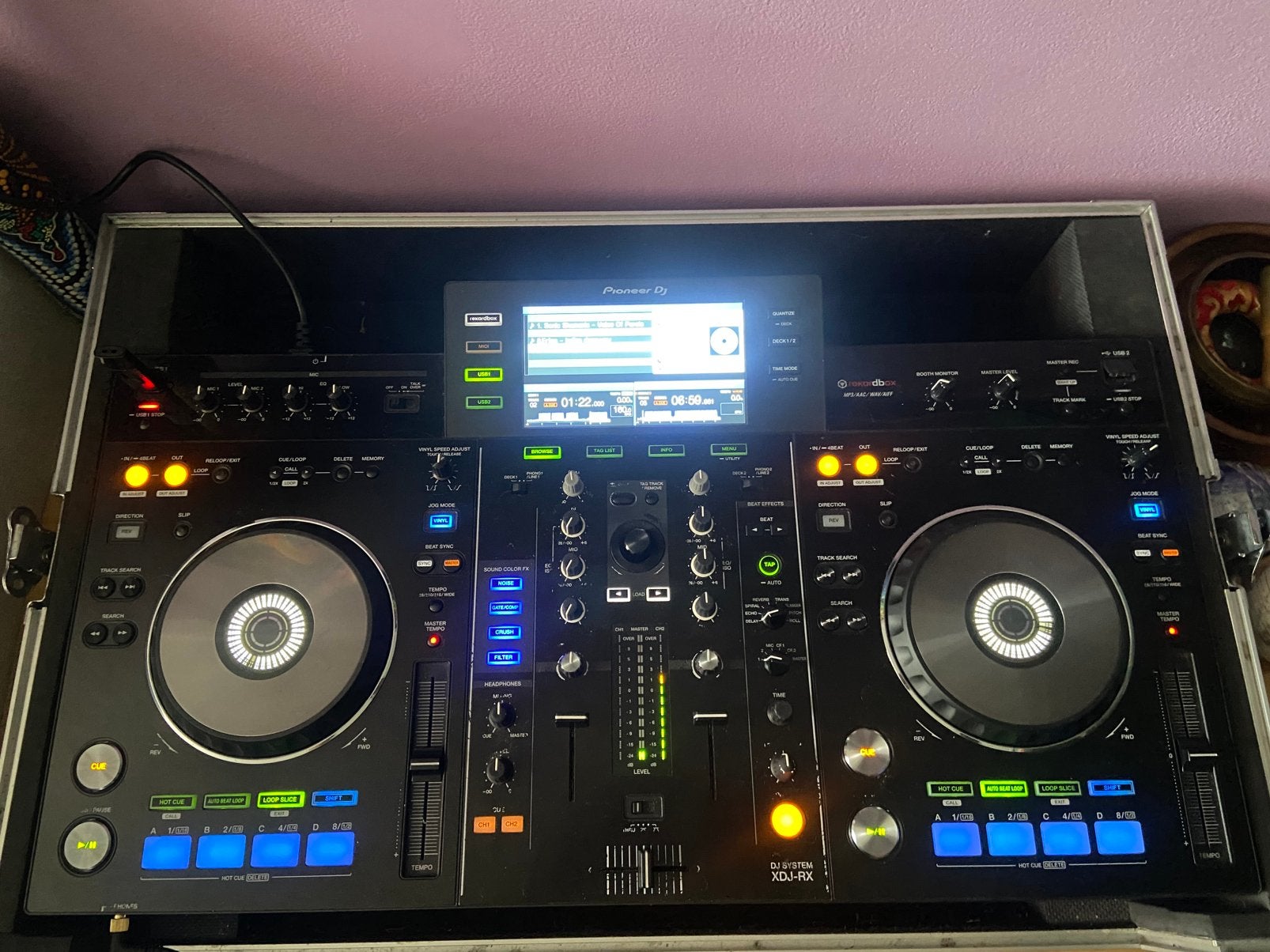 Pioneer RX-DJ (DJ-set) & Behringer Eurorack 2804 (Mixer), Muziek en Instrumenten, Ophalen of Verzenden, Zo goed als nieuw, Dj-set