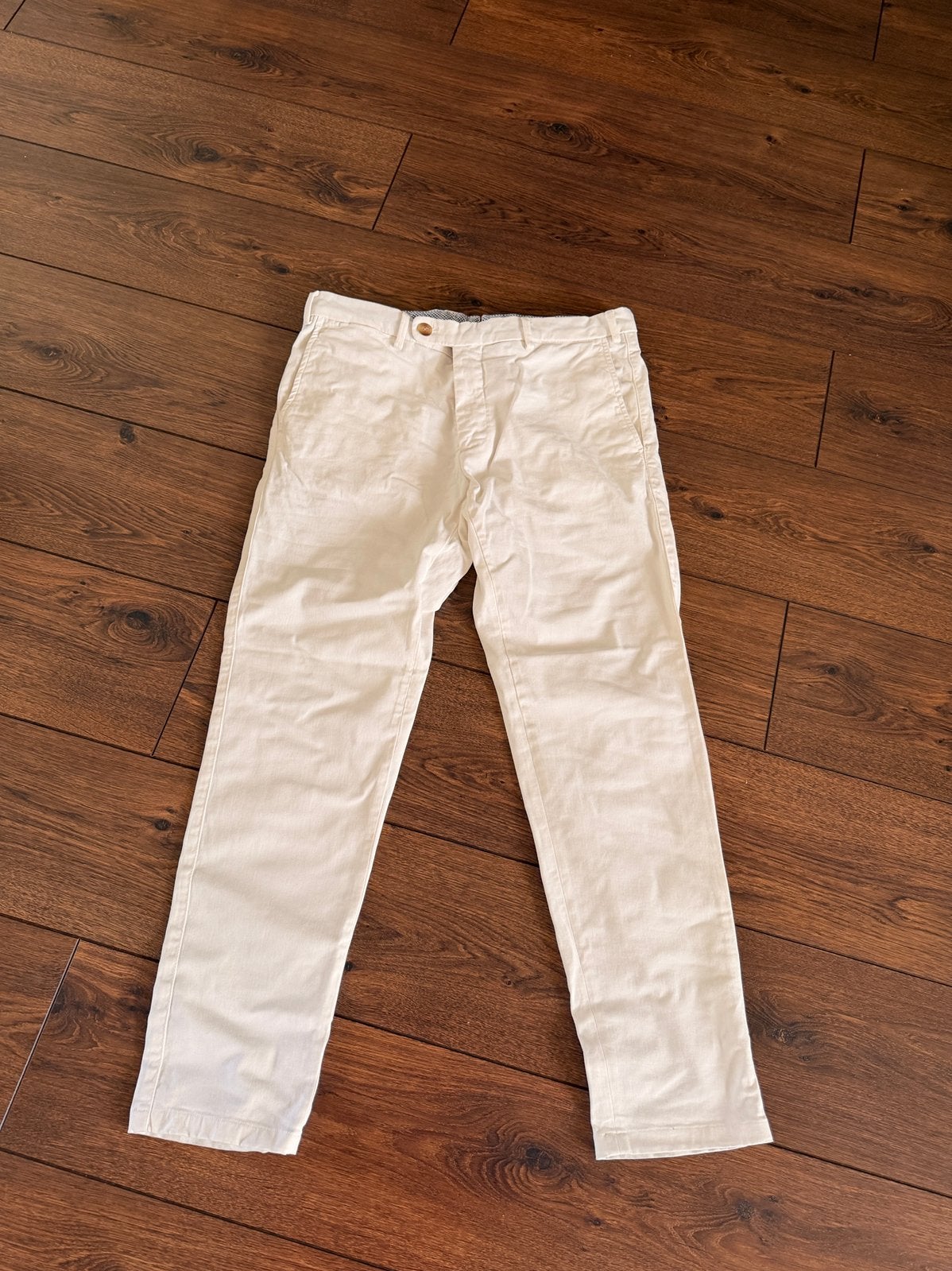 Reza chino wit (maat 48), Ophalen of Verzenden, Zo goed als nieuw, Maat 48/50 (M), Wit