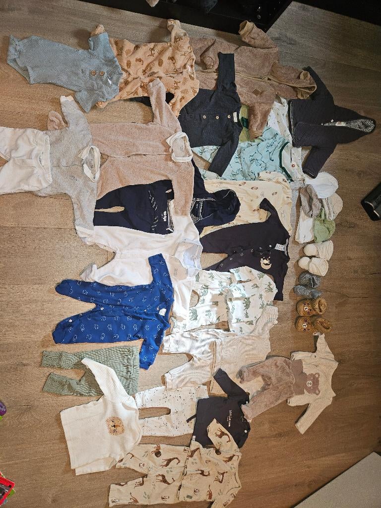 Kledingpakket baby maat 50/56. Hugoboss/poetree/Dirkje, Kinderen en Baby's, Babykleding | Maat 50, Ophalen of Verzenden, Zo goed als nieuw