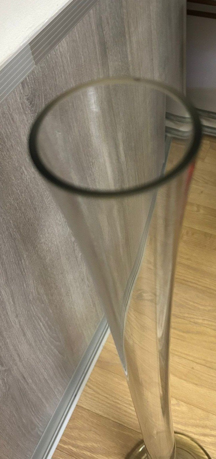 Vazen glas blank, Ophalen of Verzenden, Glas