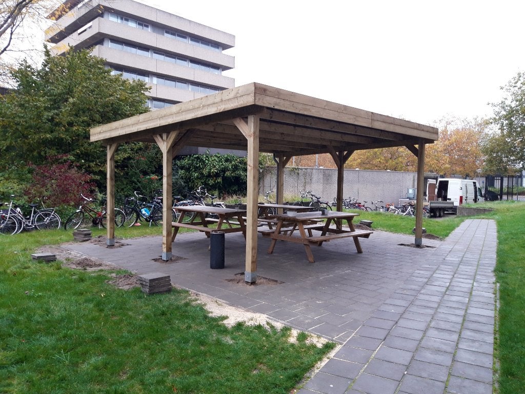 CARPORT  GROOT  DUBBEL  6 METER, Ophalen of Verzenden, Nieuw, 250 cm of meer, Balken