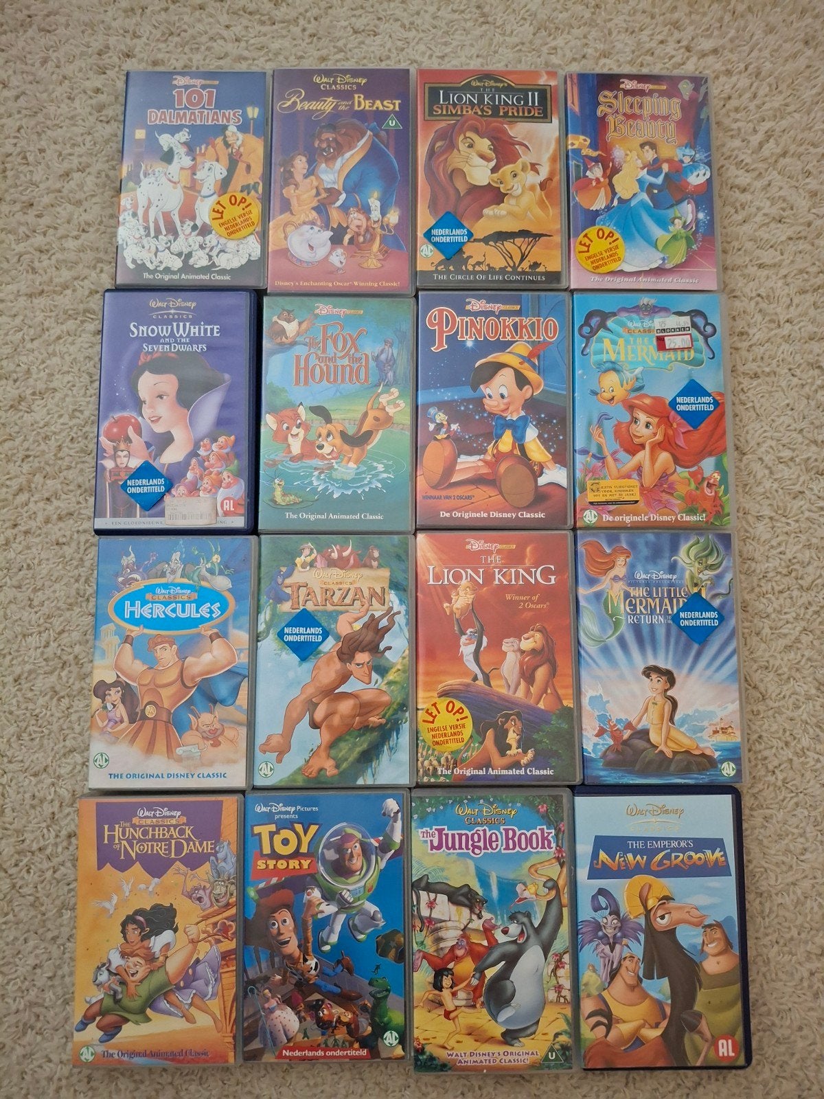 Disney films videobanden origineel VHS, Alle leeftijden, Ophalen of Verzenden, Gebruikt