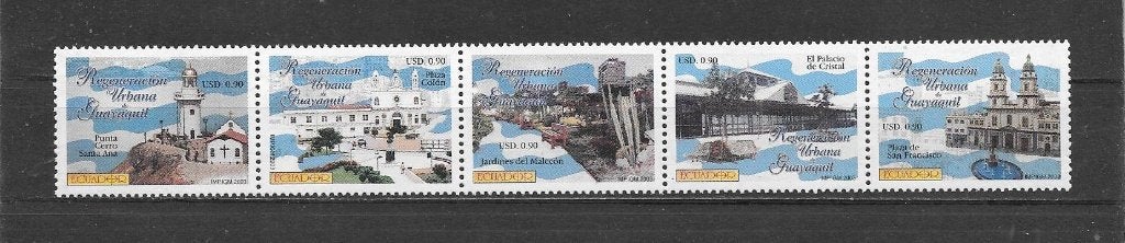 Ecuador oude stad van Guayaquil, Ophalen of Verzenden, Postfris, Zuid-Amerika