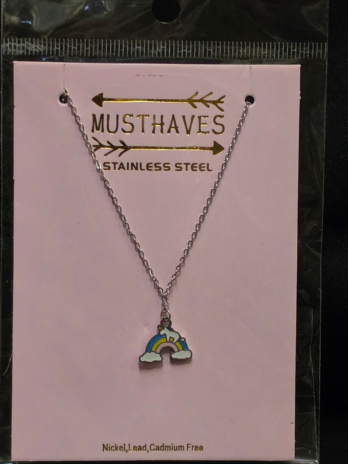 Kinderketting regenboog stainless steel 15 mm 35-41 cm, Ketting, Nieuw, Ophalen of Verzenden