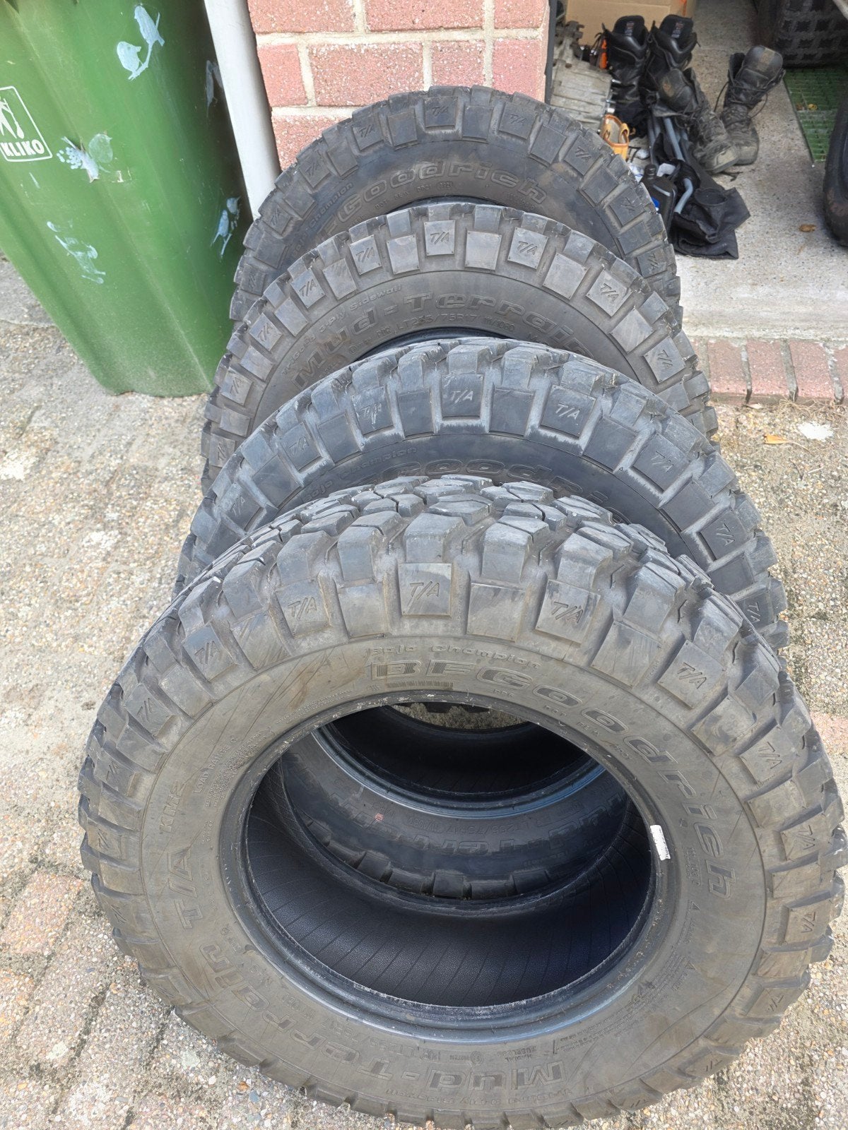 BF Goodrich mud- terrains 255/75/17, Ophalen of Verzenden, Zo goed als nieuw