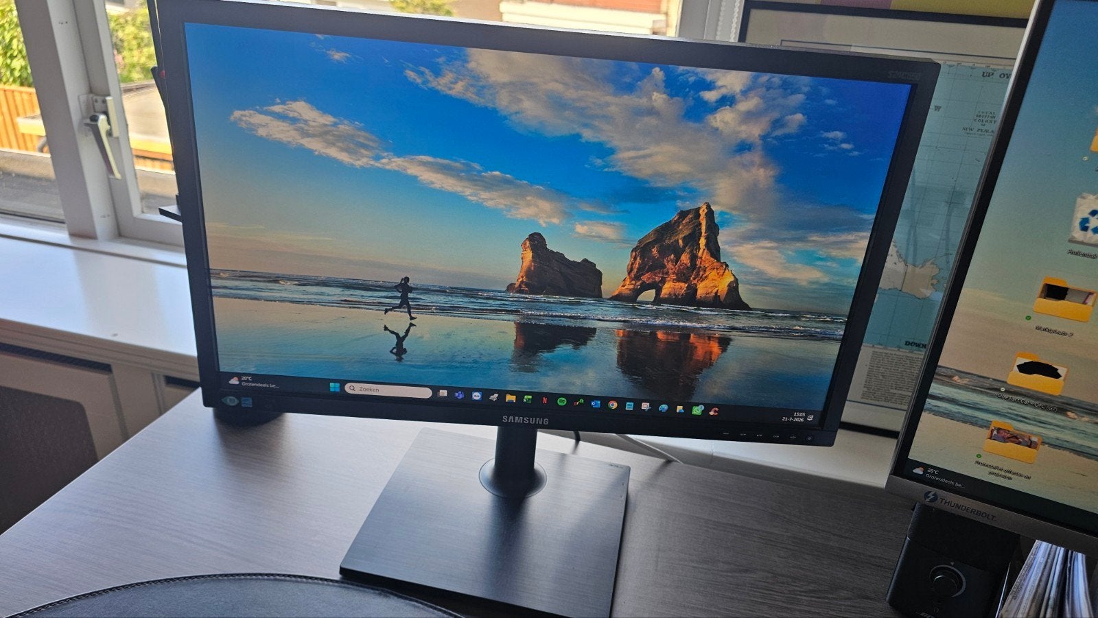 Samsung monitor 23,6 inch Full HD, Computers en Software, Ophalen, Zo goed als nieuw, Full HD, HDMI