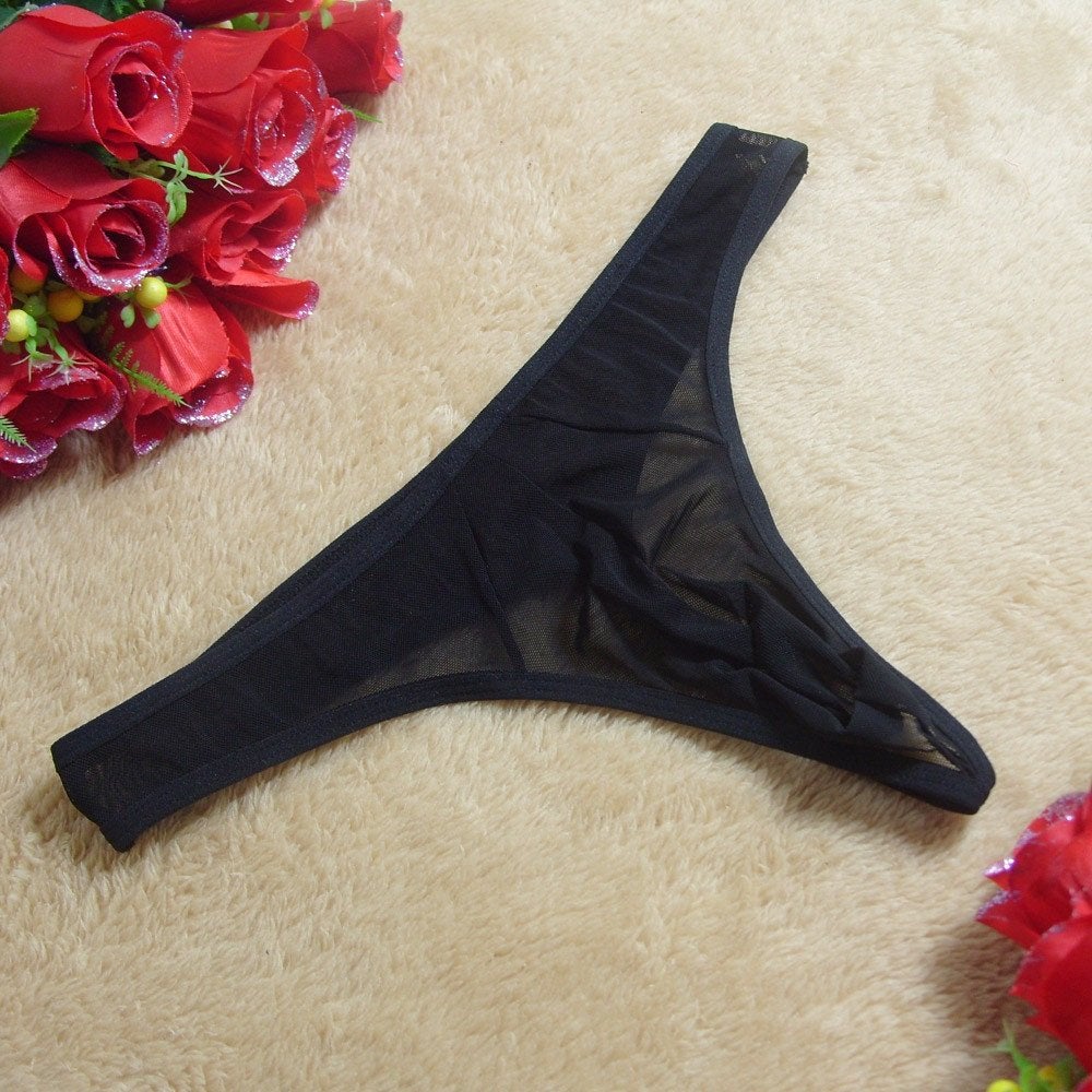Doorzichtige zwarte heren string, Kleding | Heren, Verzenden, Zwart, Slip