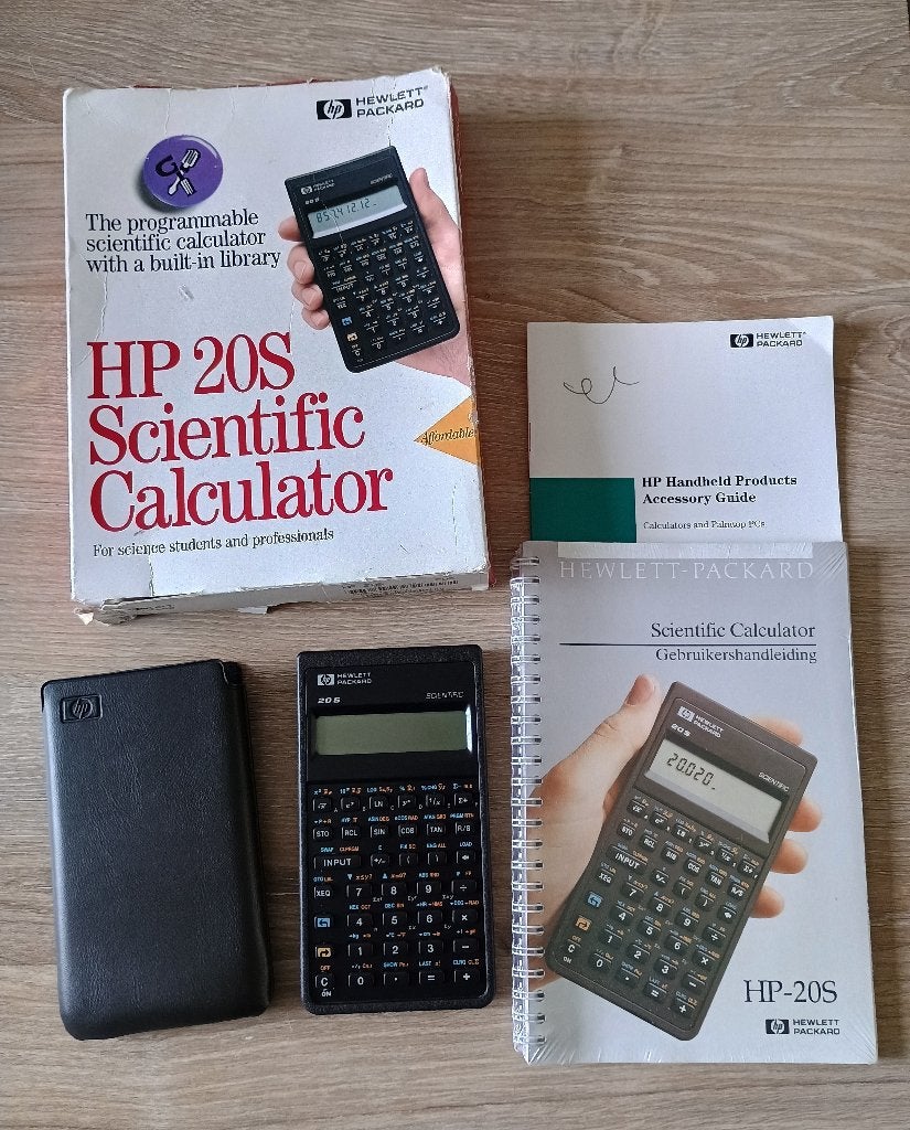 hp 20s rekenmachine scientific calculator - doos beschadigd, Ophalen of Verzenden, Gebruikt