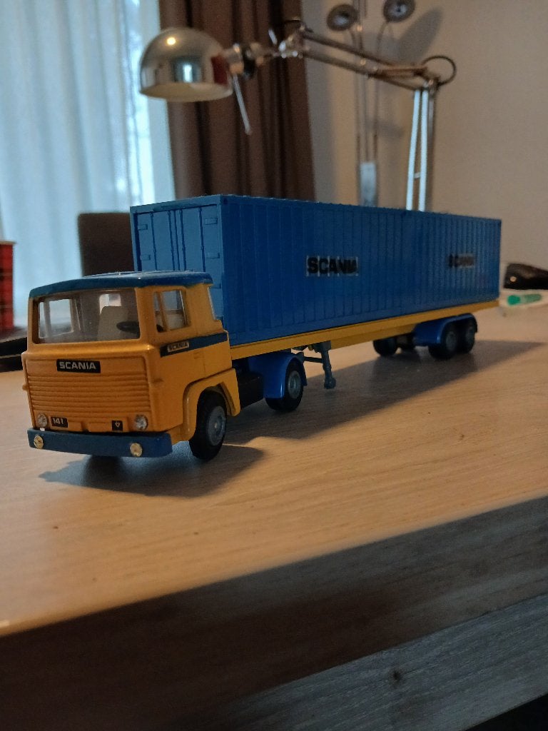 tekno scania, Hobby en Vrije tijd, Ophalen of Verzenden, Zo goed als nieuw, Bus of Vrachtwagen, Tekno
