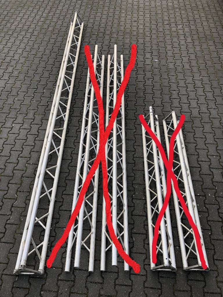 Ultralite aluminium driehoek constructiemast antennemast, Ophalen, Zo goed als nieuw, Mast