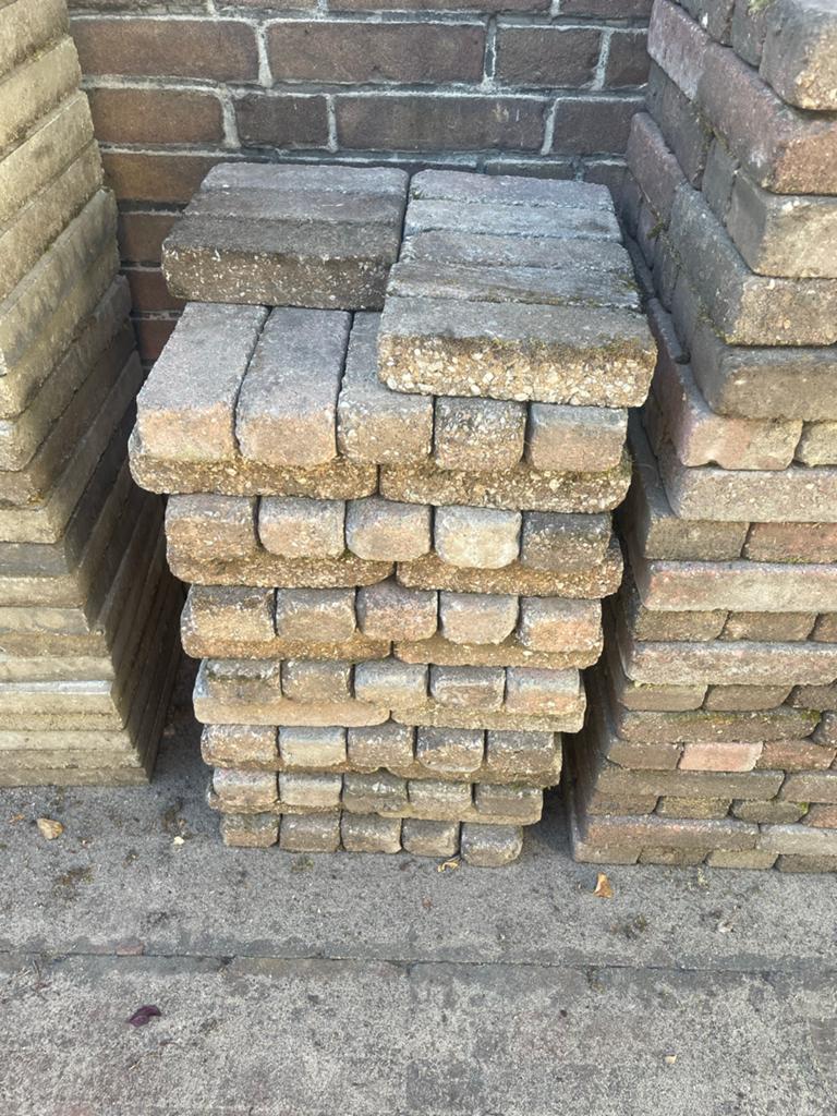 Klinkers 20x7x5 cm - 138 stuks, Ophalen, Gebruikt, Klinkers, Minder dan 5 m²