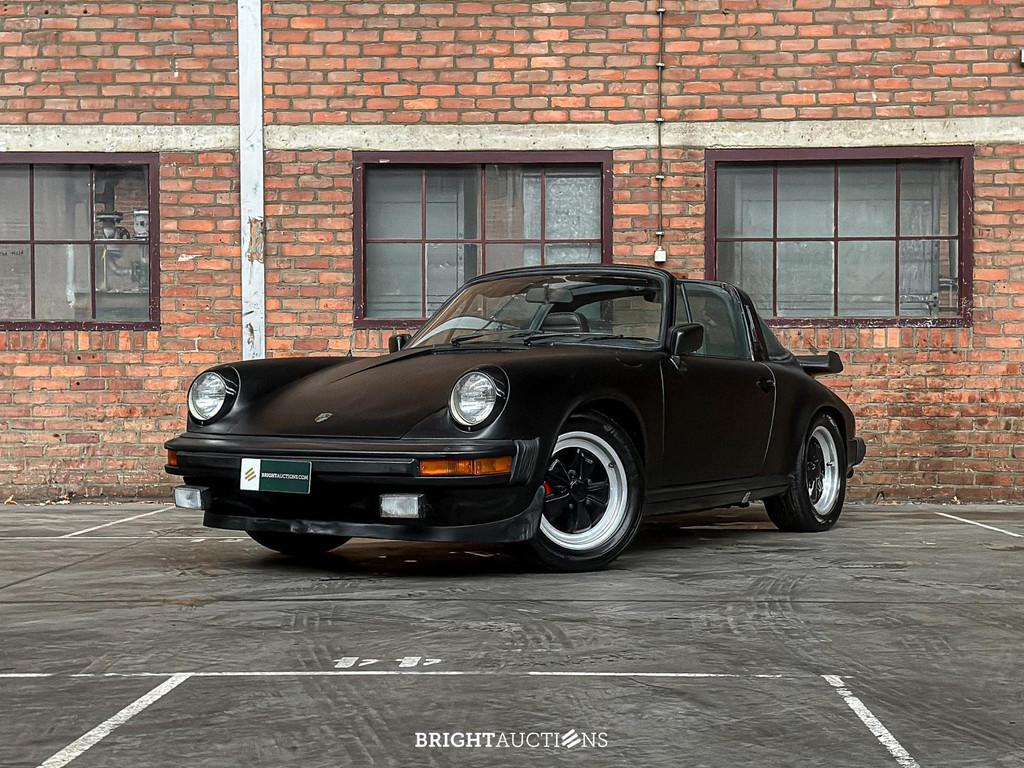 Porsche 911 Targa SC 3.0 (bj 1982), Auto's, Cabriolet, Zwart, Bedrijf, 2 stoelen