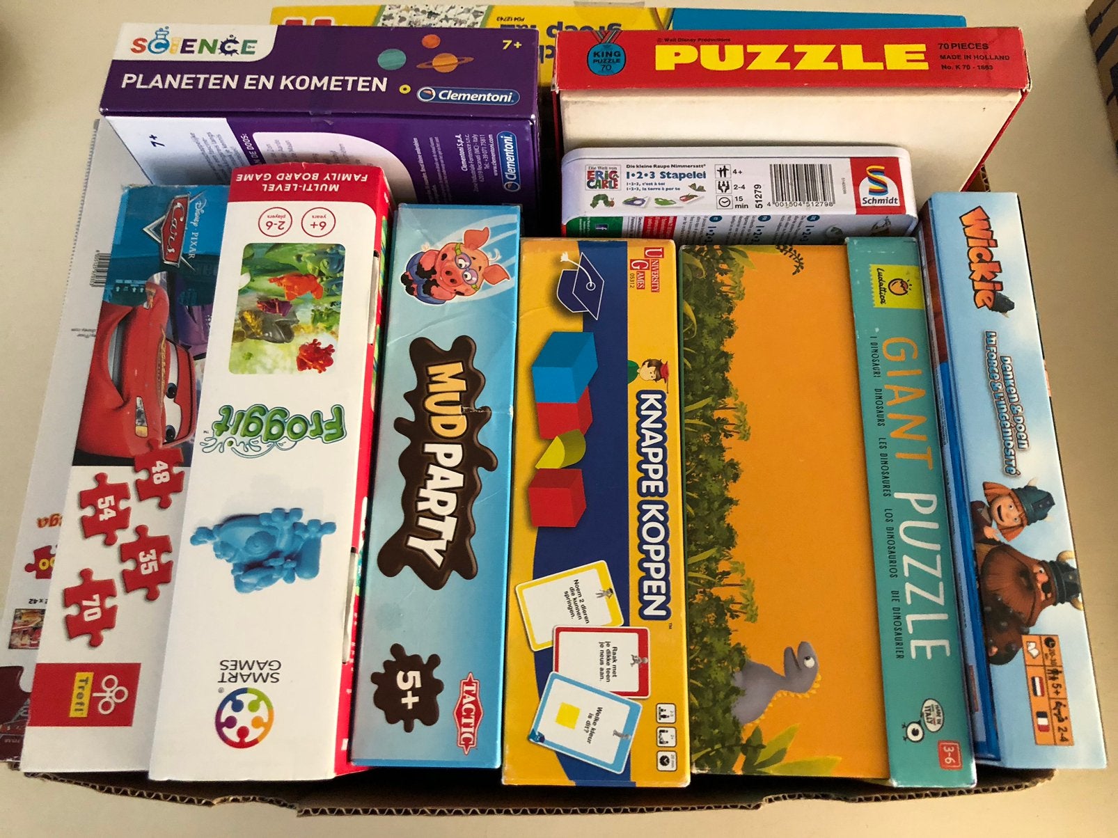 Spellen en puzzels, Hobby en Vrije tijd, Gezelschapsspellen | Bordspellen, Ophalen, Zo goed als nieuw