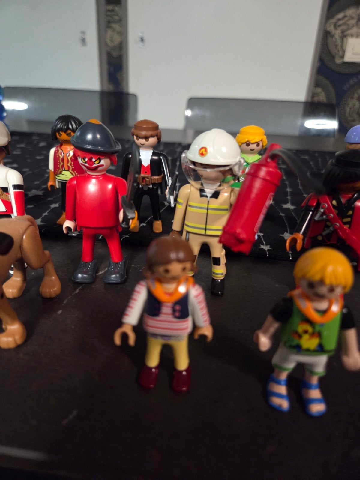 Mooie partij Playmobil poppetjes (19 stuks) + ScoobyDoo hond, Losse onderdelen, Ophalen of Verzenden, Zo goed als nieuw, Figuren